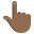 :backhand_index_pointing_up_medium-dark_skin_tone: 👆🏾