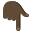 :backhand_index_pointing_down_dark_skin_tone: 👇🏿