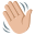 :waving_hand_medium-light_skin_tone: 👋🏼