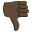 :thumbs_down_dark_skin_tone: 👎🏿