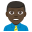 :man_office_worker_dark_skin_tone: 👨🏿💼