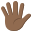 :hand_with_fingers_splayed_medium-dark_skin_tone: 🖐🏾