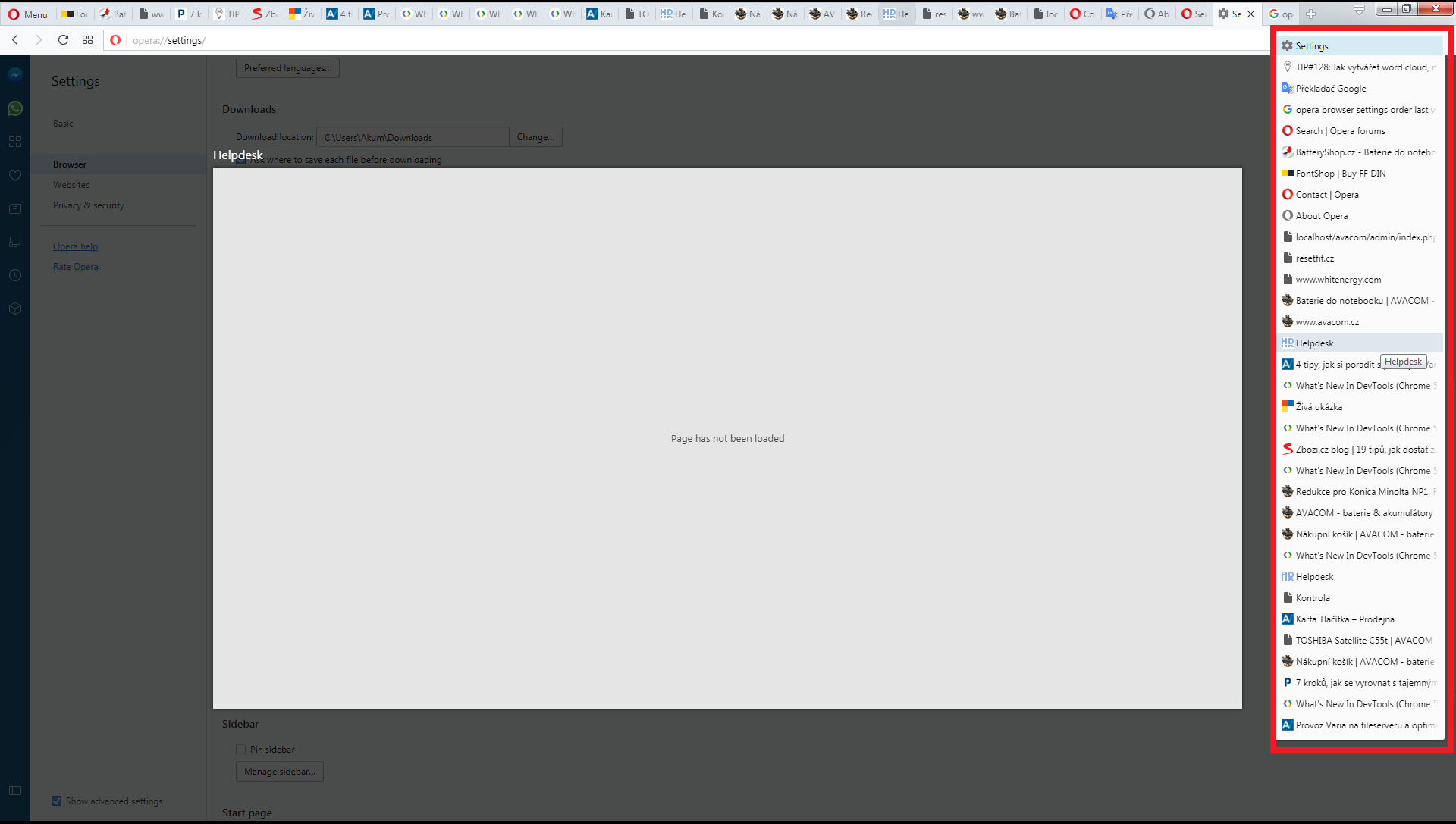Annoying Ctrl Tab Cycling With Cursor Placed On The Right Side Opera Annoying ctrl tab cycling with cursor placed on the right side opera