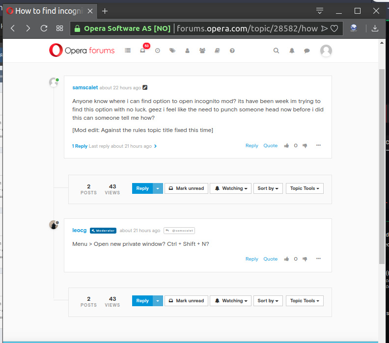How To Find Incognito Mode Opera Forums