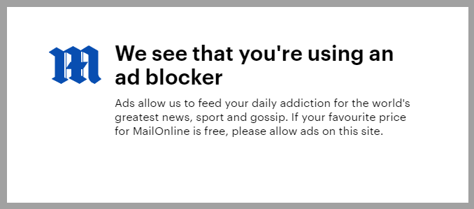 Ads are not blocked., zolerino