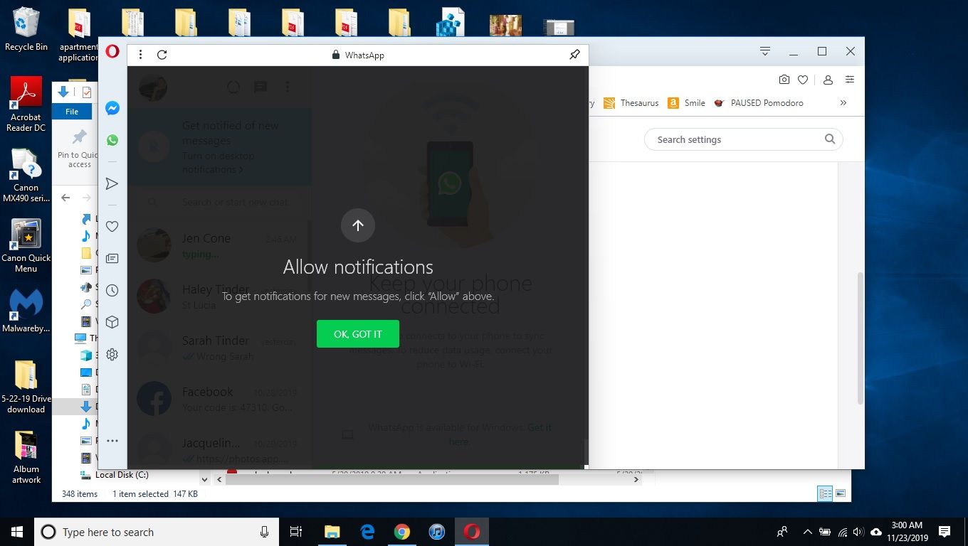 Whatsapp Sidebar Turn On Desktop Notifications Nonsense Opera Forums