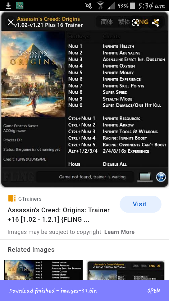 Assassin's Creed Origins Trainer - Fling