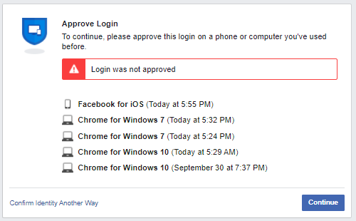 Login problem in facebook