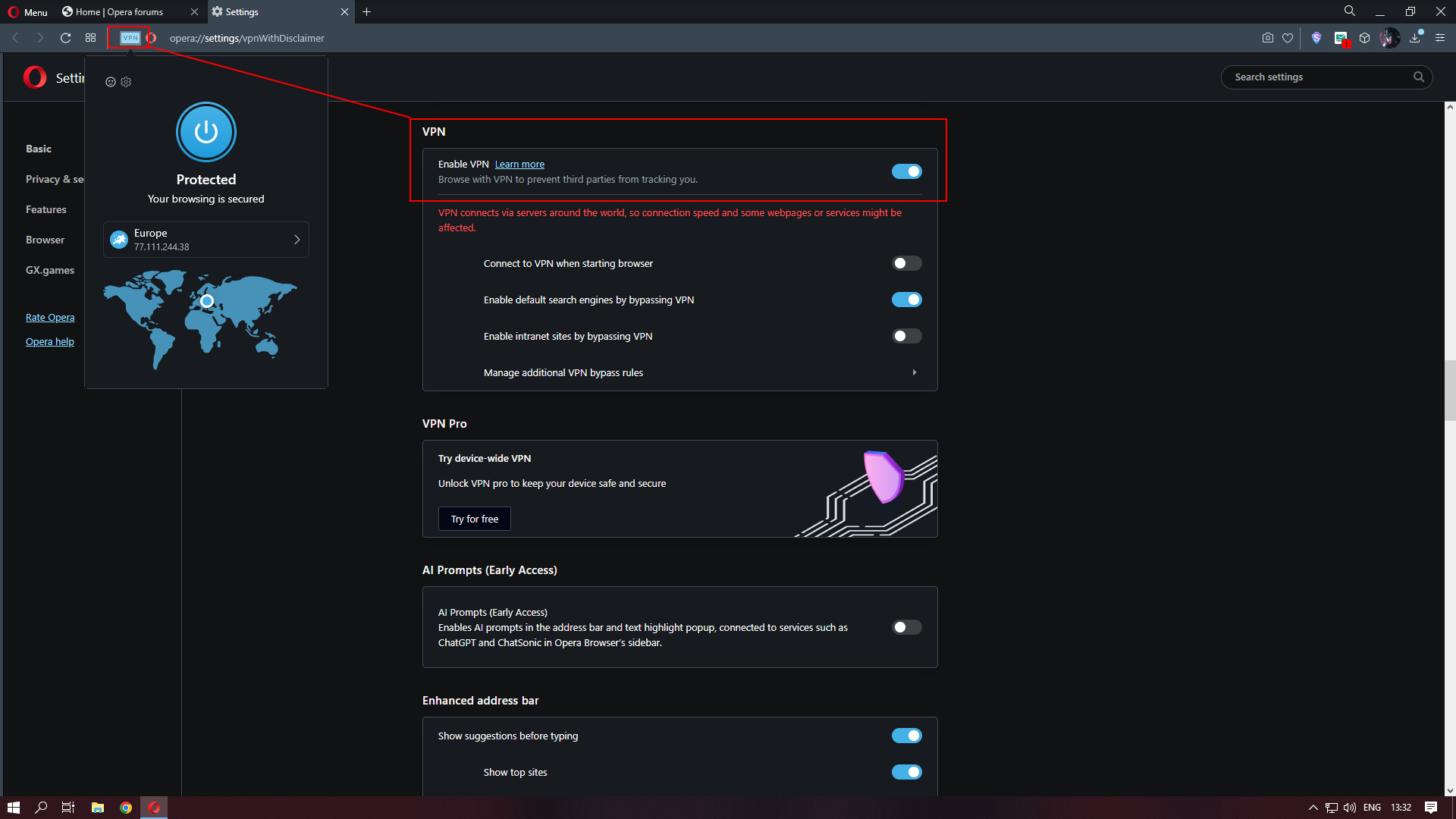OPERA GX VPN NOT WORKING!!! (fix) 