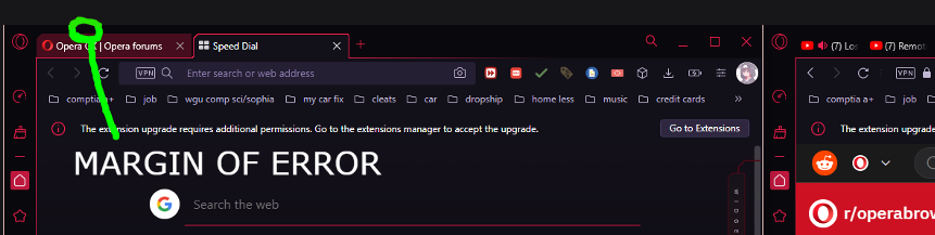 i cant search anything on opera, or open the updates tab/extensions tab,  please help : r/OperaGX